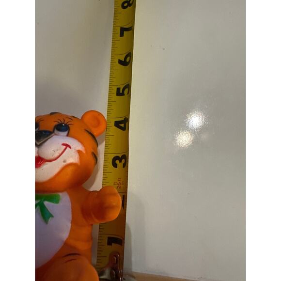 Vintage Stahlwood 1981 4 1/2” Tiger Squeak Toy Squeaker Works Squeaky Play Toy - Picture 7 of 7